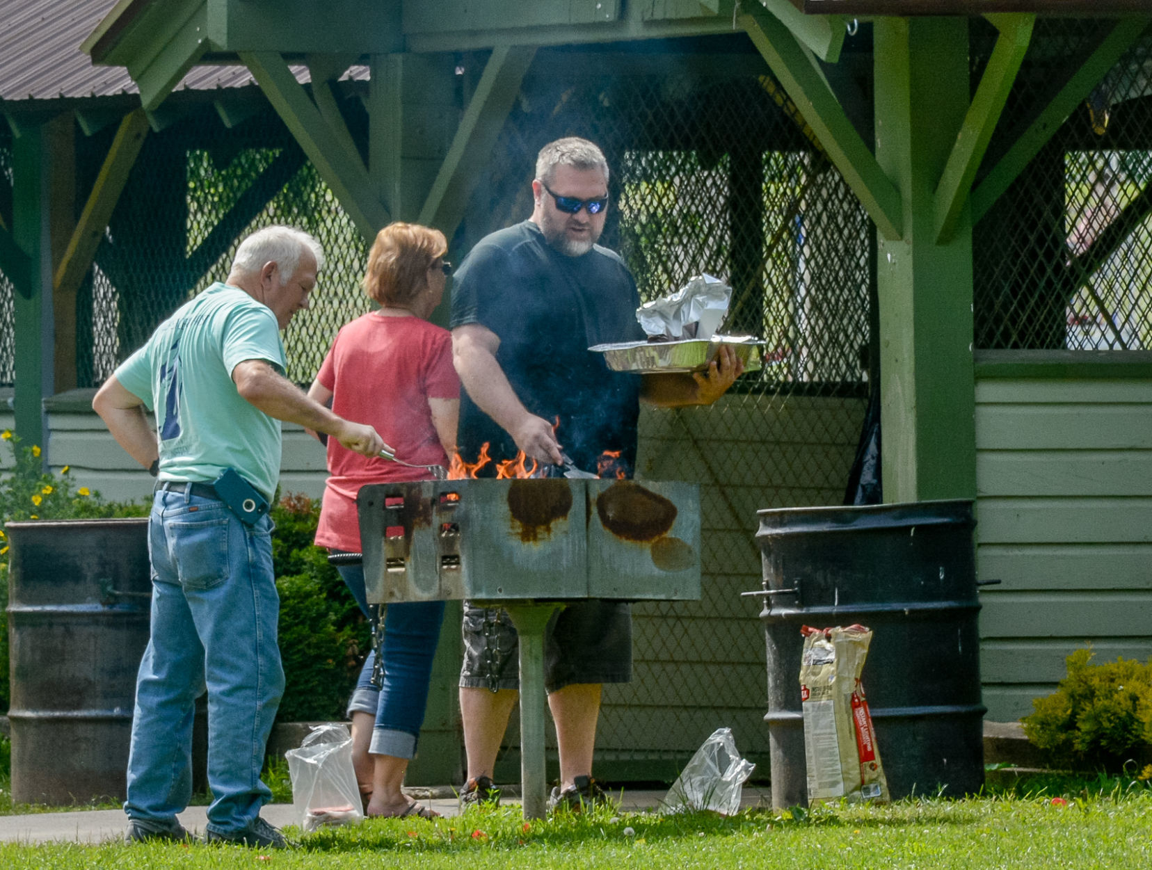 Grilling in War Vets Park